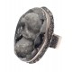 Vienetinis sidabro žiedas su ametisto agatu