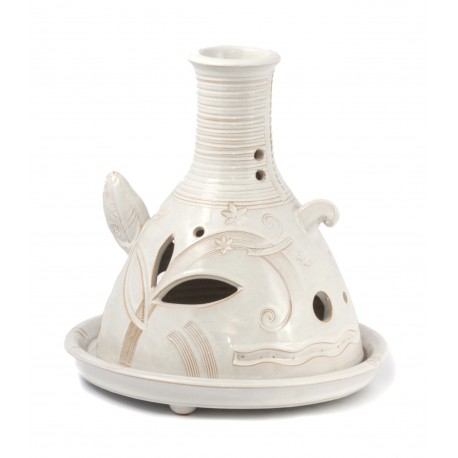 Keramikinis indas su dangčiu - žvakidė